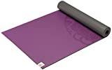 Gaiam Sol Dry-Grip Yoga Mat, Purple, 5mm