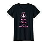 Camiseta Keep Calm and Yoga On Unicorn Meditation