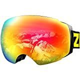 Snowboardové brýle na snowboard ZIONOR X4 Magnet Dual Layers Objektiv Sférický ...
