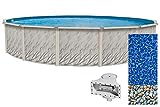   Lake Effect Meadows Reprieve 24' Round Above Ground Swimming Pool |...