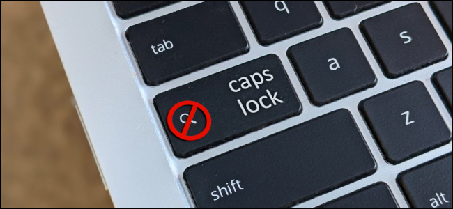 chromebook caps lock taustiņš
