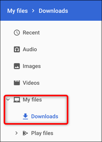 Navigate to My Files>Downloads, um alle Ihre aufgenommenen Videos zu finden