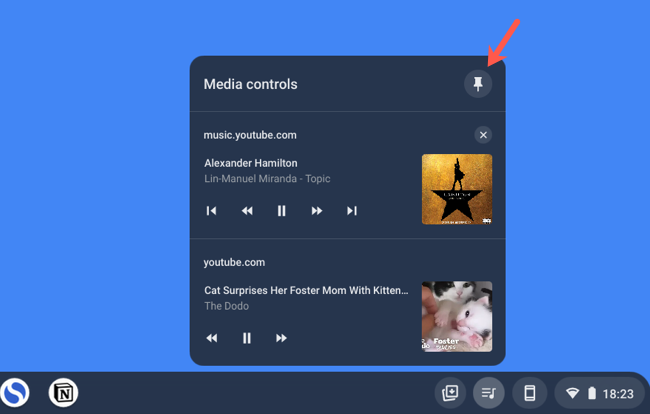 Ξεκαρφιτσώστε τα στοιχεία ελέγχου μουσικής από το ράφι του Chromebook