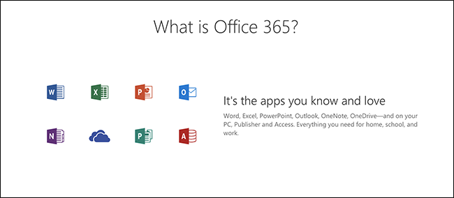 Кои приложения се предлагат с Office 365?