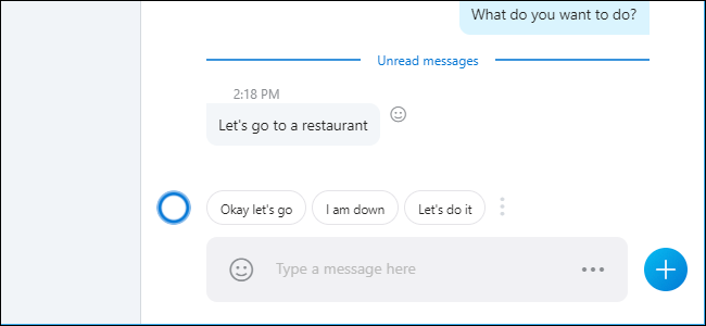 Cómo deshabilitar las respuestas sugeridas de Cortana en Skype