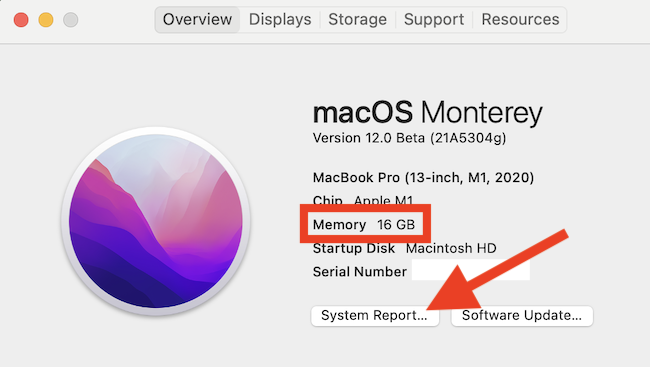 Varat skatīt atmiņu savā Mac datorā. Noklikšķiniet uz