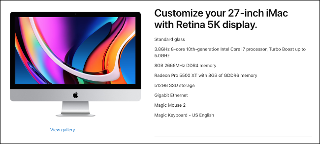 Apple iMac với Core i7 thế hệ thứ 10