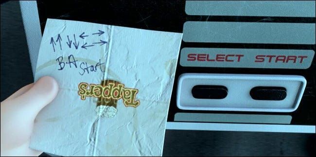 Il codice Konami appare in Ralph Spaccatutto