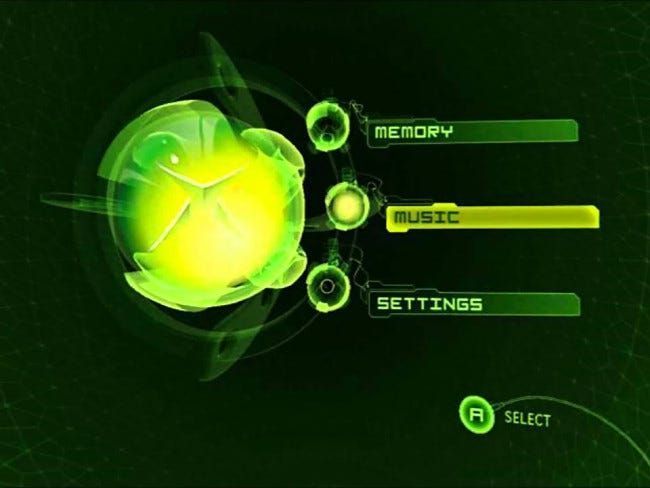 Interfața originală pe ecran Xbox.