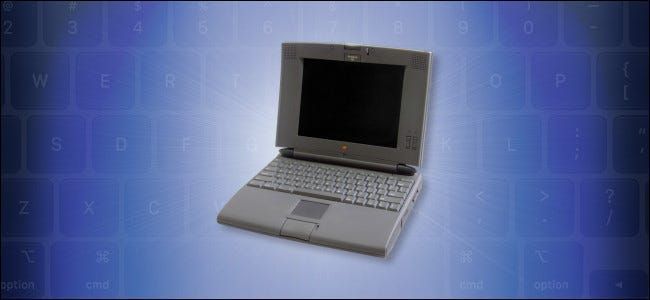 ایک Apple PowerBook 540c کمپیوٹر۔