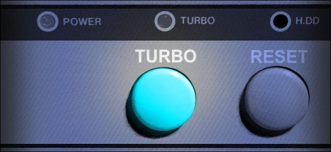 Mengapa Butang Turbo Memperlahankan PC Anda pada tahun 90-an?