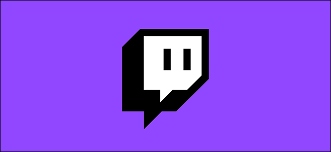 Das Twitch-Logo auf lila Hintergrund.