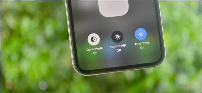 iOS poga Night Shift iPhone tālrunī.