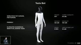Tesla membuat robot humanoid untuk melakukan pekerjaan berbahaya atau membosankan