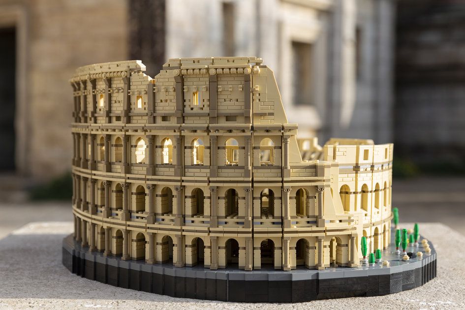 Esta recriação massiva do Coliseu é a maior coleção de Lego até hoje