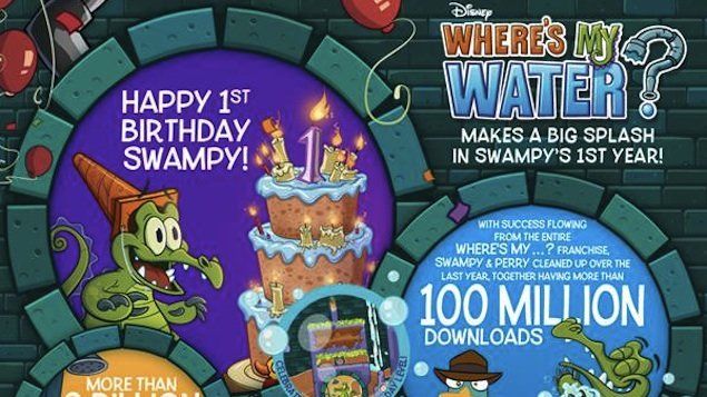 Bonus Var är mitt vatten? innehåll för att fira spelets första födelsedag