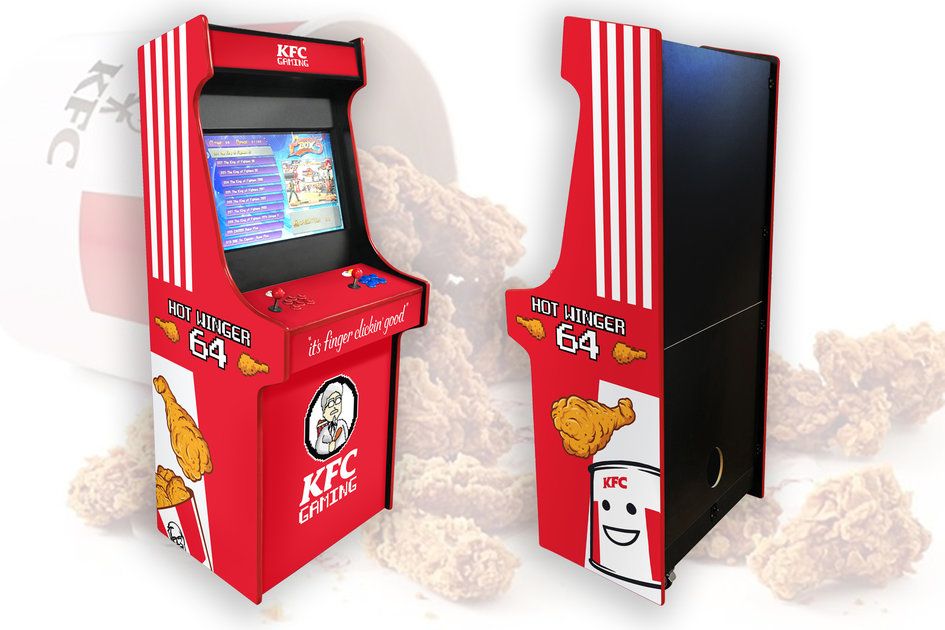KFC jälgib KFConsole'i ​​Hot Winger 64 retro arkaadimasinaga