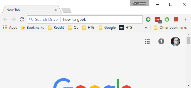 Kaip ieškoti „Google“ diske tiesiai iš „Chrome“ adreso juostos