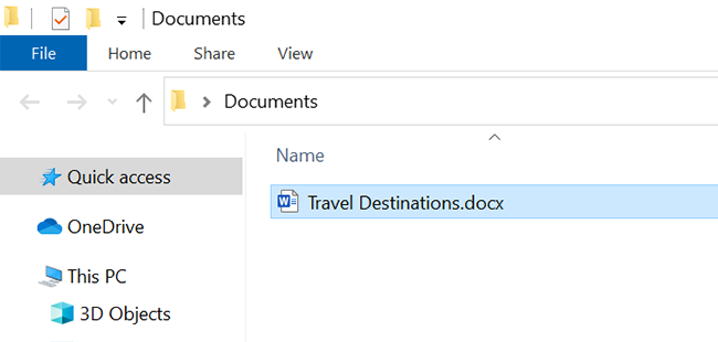 Найдите загруженный документ Google Docs в файловом менеджере.