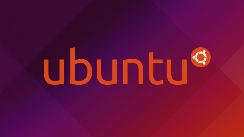 Ubuntu logotips uz gradienta fona