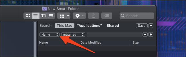 macOS Smart-Ordneroptionen