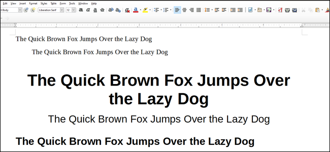 Kaip naudoti tinkintus stilius programoje „LibreOffice Writer“.