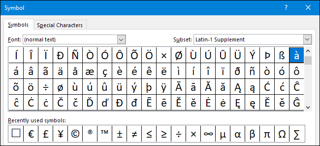 Cum să introduceți semne de accent peste litere în Microsoft Word