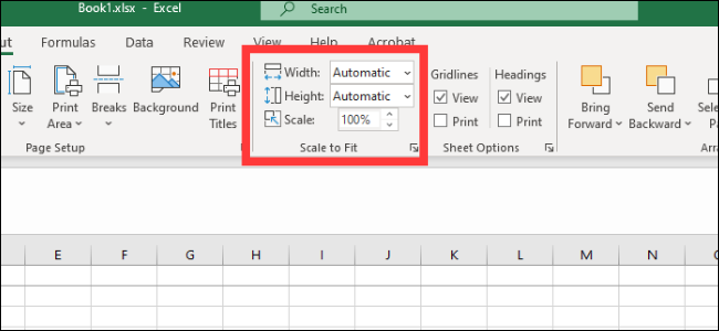 Excel - Adatta alla scala