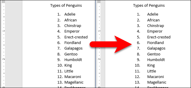 Πώς να αλλάξετε την ευθυγράμμιση των αριθμών σε μια αριθμημένη λίστα στο Microsoft Word