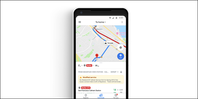 Gumaganda ang Google Maps na Mga Feature ng Pag-commute, Pagsasama ng Music Player