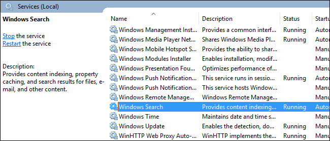 كيفية تعطيل البحث في Windows