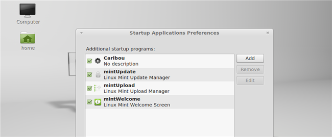 Как сделать так, чтобы программы запускались автоматически в Linux Mint 12