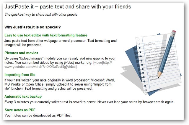 Condividi testo e immagini in modo semplice con JustPaste.it