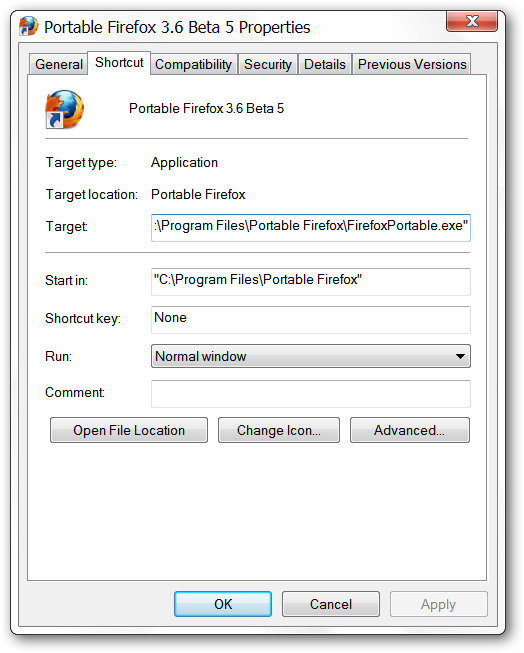 Стартирайте Portable Firefox в безопасен режим