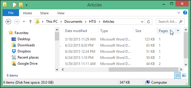 Cómo obtener el recuento de páginas de varios documentos de Word a la vez