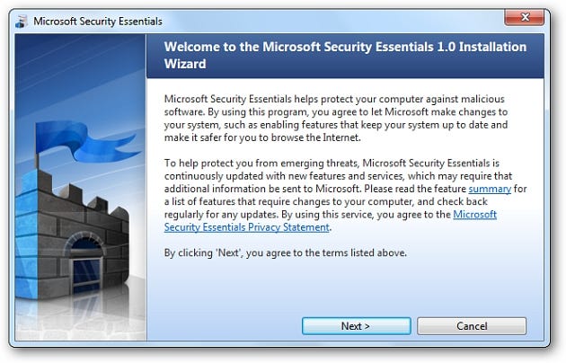 Il nostro sguardo alla versione beta di Microsoft Security Essentials