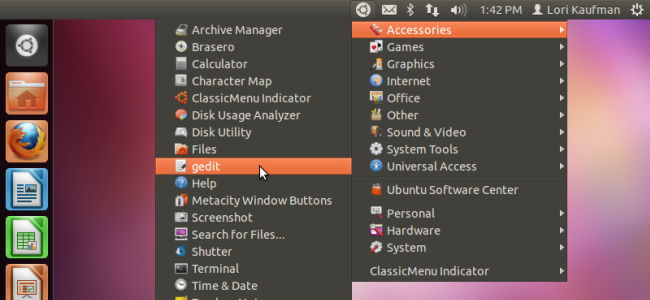 Cómo instalar el menú clásico de Gnome en Unity en Ubuntu 11.10