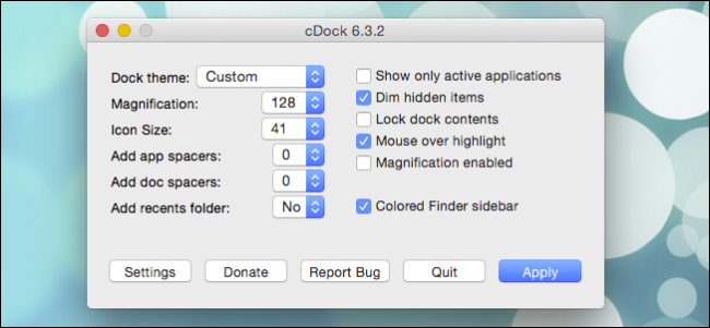 Come creare temi dock personalizzati in OS X