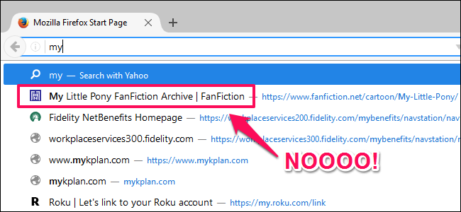 URL-osoitteiden poistaminen automaattisista ehdotuksista Chromessa, Firefoxissa ja Internet Explorerissa