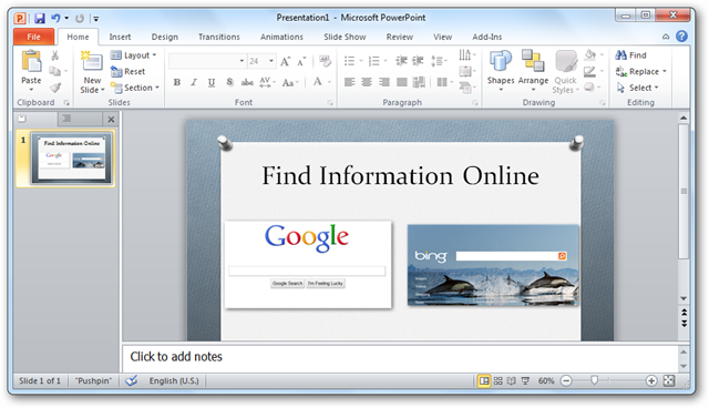 Cómo agregar páginas web en vivo a una presentación de PowerPoint