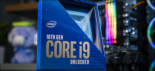 Pakej pemproses biru generasi ke-10 Intel.