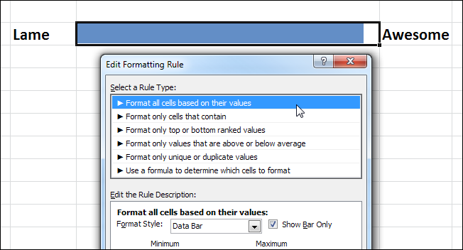 Cách tạo thanh tiến trình trong Excel với định dạng có điều kiện