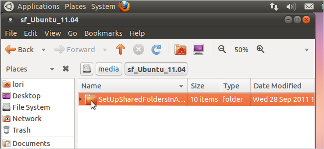 Dostopajte do skupnih map v virtualni napravi VirtualBox Ubuntu 11.04