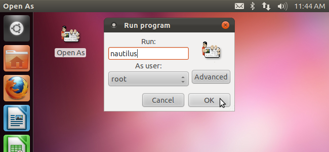 Vytvorte skratky na pracovnej ploche na spustenie programov ako root v Ubuntu 11.10