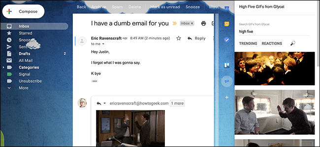 Tagad pakalpojumā Gmail varat ātri pievienot reakcijas GIF