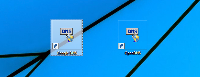 So erstellen Sie eine Verknüpfung zum Ändern Ihres DNS-Servers in Windows