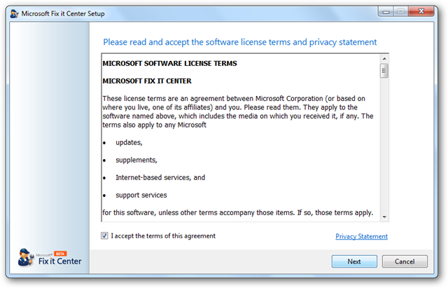 Beheben Sie Windows-Computerprobleme mit dem Microsoft Fix it Center