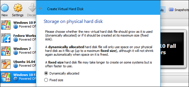 VirtualBox에서 고정 디스크와 동적 디스크 간에 변환하는 방법