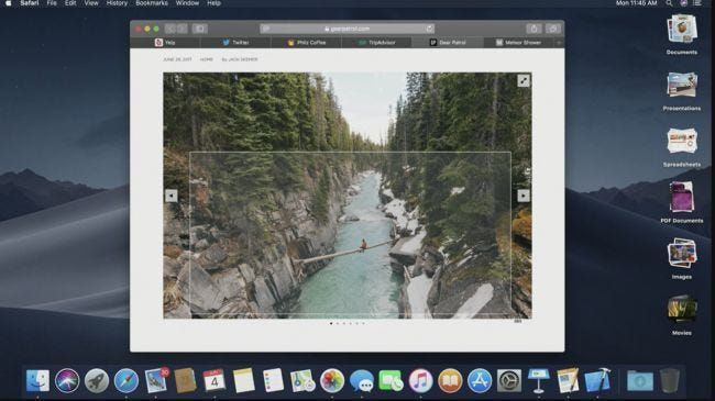 macOS Mojave Nâng cấp Công cụ Ảnh chụp màn hình với Chụp và Chú thích Video