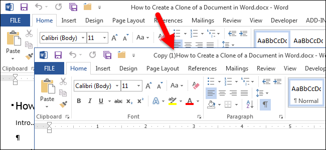 Как да създадете клонинг на документ в Word